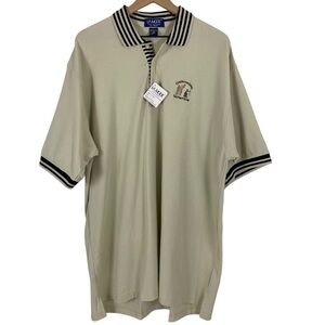 Vintage La Mode Golf Polo XL Deadstock Light Green/Black Oldsmobile Scramble